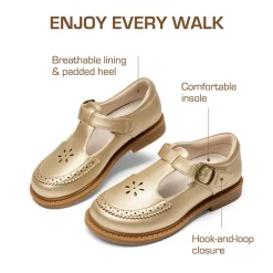 Girls’ Non-Slip T-Strap Mary Janes