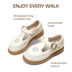 Girls’ Non-Slip T-Strap Mary Janes