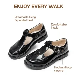 Girls’ Non-Slip T-Strap Mary Janes