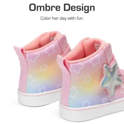Girls’ Ombre High-Top Sneakers