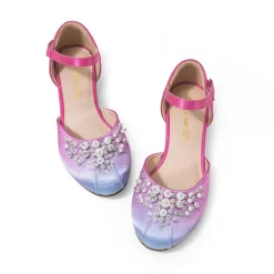 Girls Pearl Low Wedge Shoes