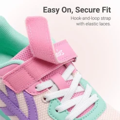 Girls’ Retro Sporty Lightweight Mesh Tennis Shoes