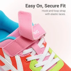 Girls’ Retro Sporty Lightweight Mesh Tennis Shoes