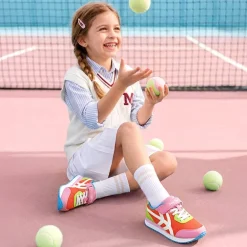 Girls’ Retro Sporty Lightweight Mesh Tennis Shoes