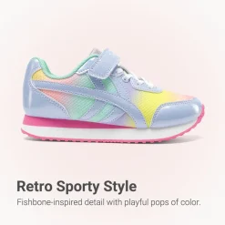 Girls’ Retro Sporty Lightweight Mesh Tennis Shoes
