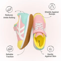 Girls’ Retro Sporty Lightweight Mesh Tennis Shoes