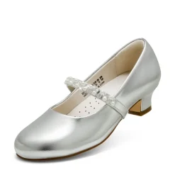 Girls' Rhinestone Mary Jane Low Heels
