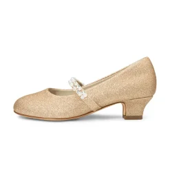 Girls' Rhinestone Mary Jane Low Heels