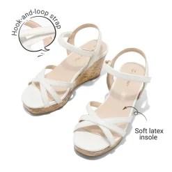 Girls Rhinestone Wedge Sandals