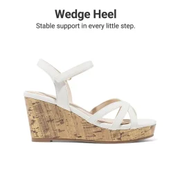 Girls Rhinestone Wedge Sandals