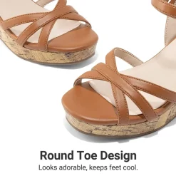 Girls Rhinestone Wedge Sandals