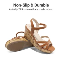 Girls Rhinestone Wedge Sandals