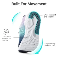 Girls’ Running Shoes with Hook-and-Loop Closure