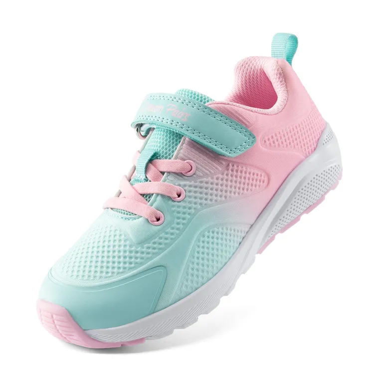 Girls’ Running Shoes with Hook-and-Loop Closure