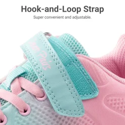 Girls’ Running Shoes with Hook-and-Loop Closure