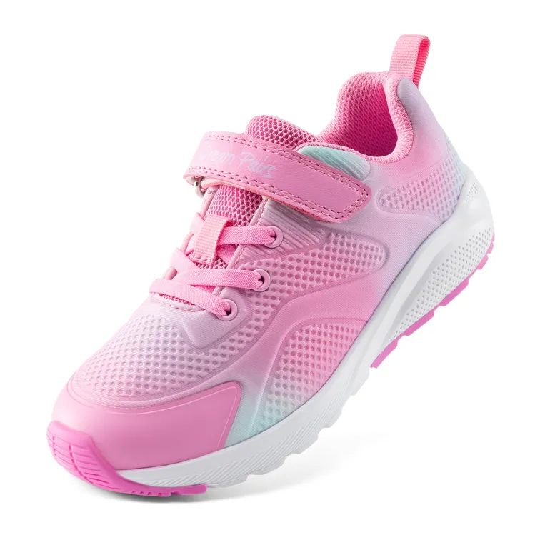 Girls’ Running Shoes with Hook-and-Loop Closure