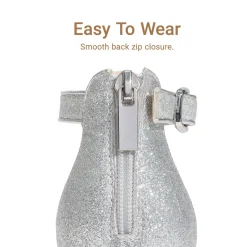 Girls’ Sparkly Wedge Sandals with Cushioned Heel