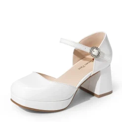 Girls’ Square Toe Adjustable Strap Dress Shoes