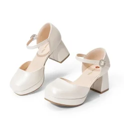 Girls’ Square Toe Adjustable Strap Dress Shoes