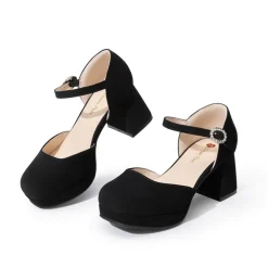 Girls’ Square Toe Adjustable Strap Dress Shoes