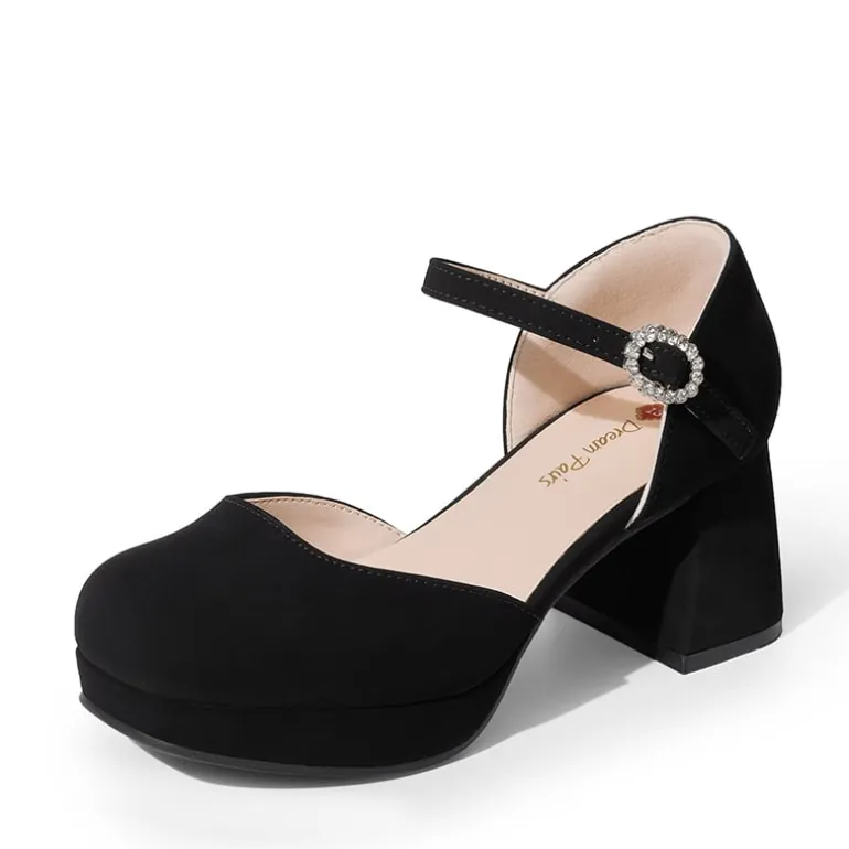Girls’ Square Toe Adjustable Strap Dress Shoes