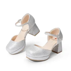 Girls’ Square Toe Adjustable Strap Dress Shoes