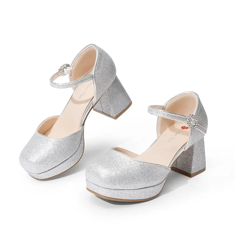 Girls’ Square Toe Adjustable Strap Dress Shoes