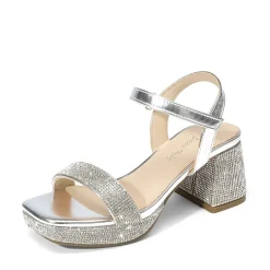 Girls’ Square Toe Block Heel Dress Sandals