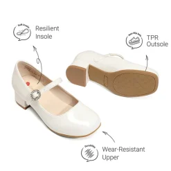 Girls’ Square Toe Heels
