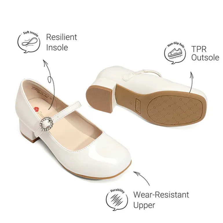 Girls’ Square Toe Heels