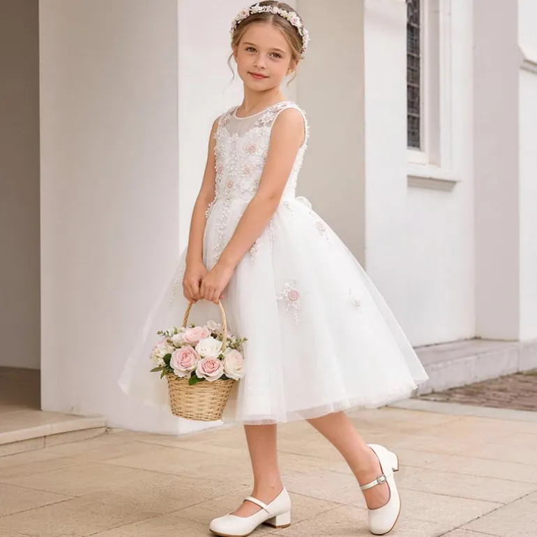 Girls’ Square Toe Heels