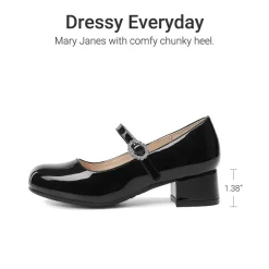 Girls’ Square Toe Heels