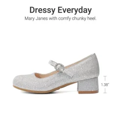 Girls’ Square Toe Heels