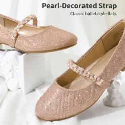 Girl's Strap Mary Jane Ballerina Flats