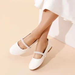 Girl's Strap Mary Jane Ballerina Flats