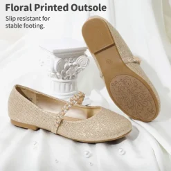 Girl's Strap Mary Jane Ballerina Flats