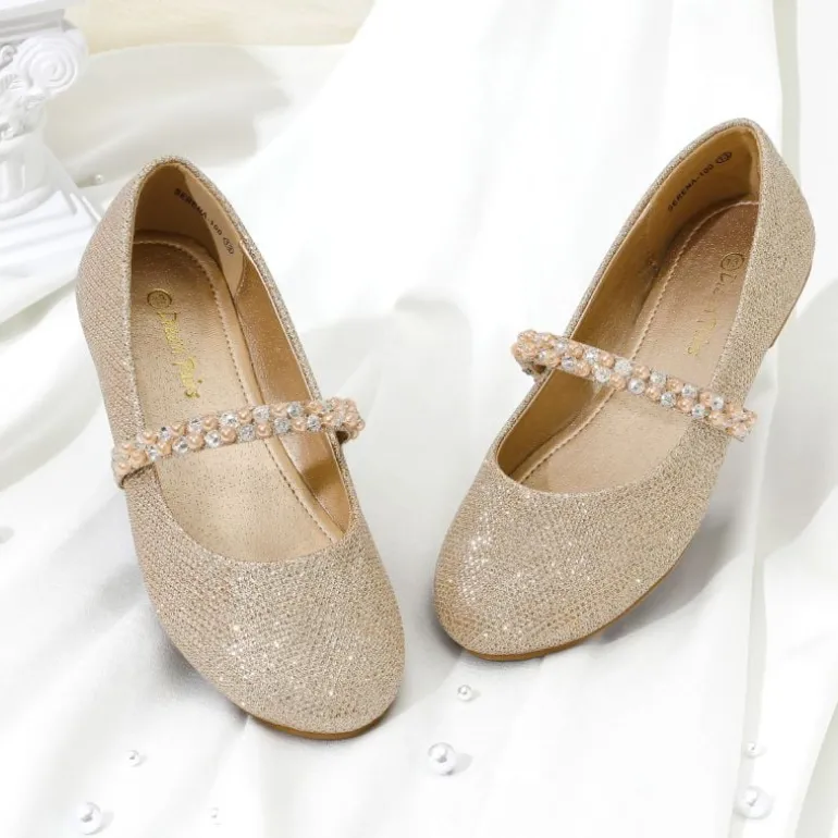 Girl's Strap Mary Jane Ballerina Flats