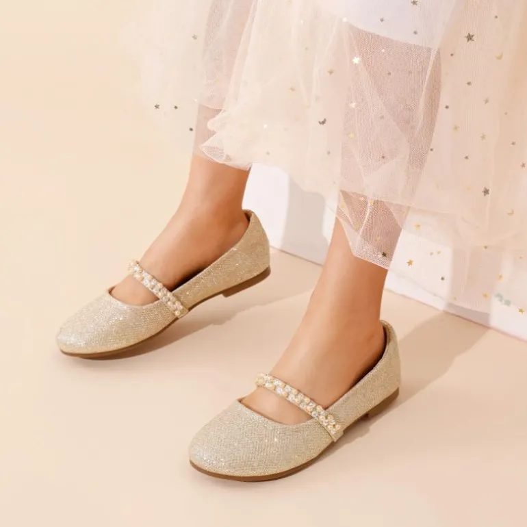Girl's Strap Mary Jane Ballerina Flats