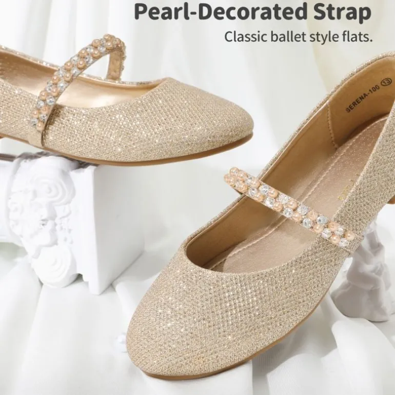 Girl's Strap Mary Jane Ballerina Flats