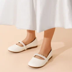 Girl's Strap Mary Jane Ballerina Flats