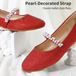 Girl's Strap Mary Jane Ballerina Flats