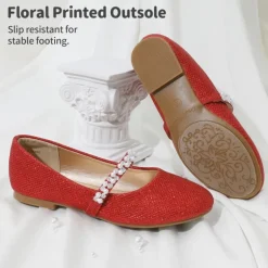Girl's Strap Mary Jane Ballerina Flats