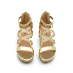 Girls' Strappy Wedge Sandals