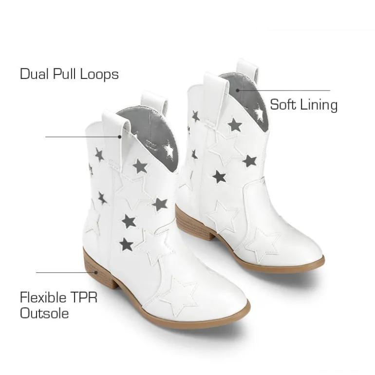Girls' Stylish Western Cowgirl Boots