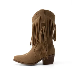 Girls’ Tassel Star Western Cowgirl Boots