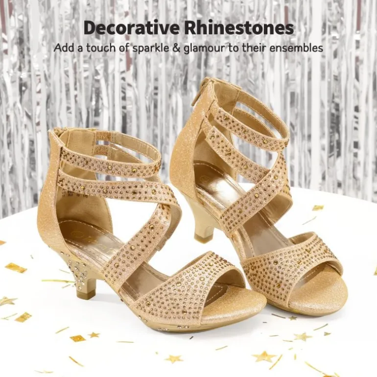Girls Toddler Rhinestones Sandals