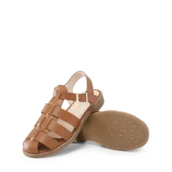 Gladiator Woven Fisherman Flat Sandals