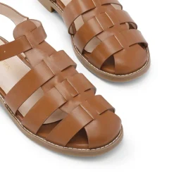 Gladiator Woven Fisherman Flat Sandals