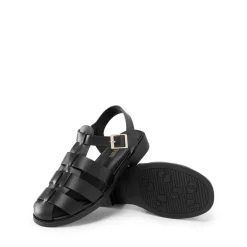 Gladiator Woven Fisherman Flat Sandals