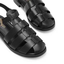 Gladiator Woven Fisherman Flat Sandals